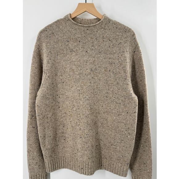 Taylor Stitch Seafarer Donegal Sweater Oat Beige Speckled Wool Alpaca 44 XL NWT - Picture 2 of 9